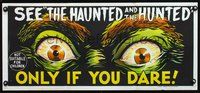 2w561 DEMENTIA 13 Horizontal teaser Aust daybill '63 Francis Ford Coppola, awesome scary eyes image!