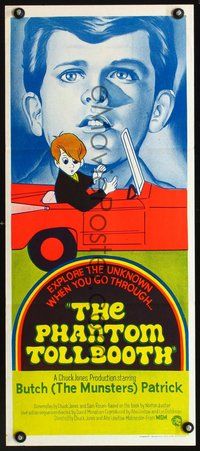 2w794 PHANTOM TOLLBOOTH Australian daybill movie poster '70 Chuck Jones cartoon, great cartoon art!