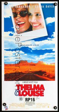 2w915 THELMA & LOUISE Australian daybill movie poster '91 Susan Sarandon