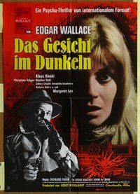 2w005 A DOPPIA FACCIA German poster '69 Klaus Kinski, Psycho Thriller!, written by Lucio Fulci!