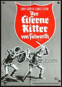 2w035 BLACK SHIELD OF FALWORTH German R60s Tony Curtis & Janet Leigh, art of knighthood's epic age!