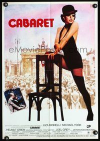 2w003a CABARET German 17x24 R76 singing & dancing Liza Minnelli in Nazi Germany, Bob Fosse