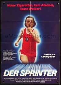 2w058 DER SPRINTER German movie poster '84 Christoph Boll, homosexual track runner!