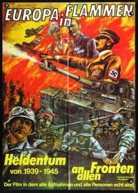 2w070 SEIT 5.45 UHR WIRD ZURUCKGESCHOSSEN German movie poster R80s WWII Nazi art!