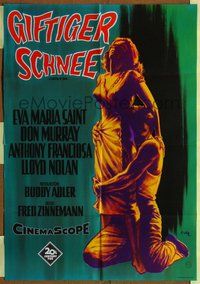 2w100 HATFUL OF RAIN German movie poster '57 Fred Zinnemann early drug classic, cool artwork!