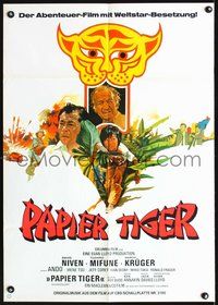 2w154 PAPER TIGER German movie poster '75 David Niven, Toshiro Mifune, Hardy Kruger