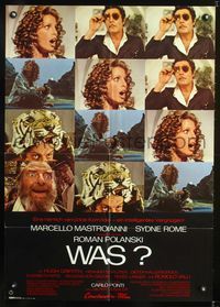 2w221 WHAT German movie poster '72 Marcello Mastroianni, Hugh Griffith, Roman Polanski comedy!