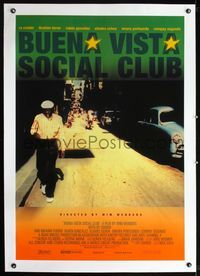 2x056 BUENA VISTA SOCIAL CLUB linen int'l one-sheet '99 Wim Wenders, Cuban folk music, Ry Cooder!