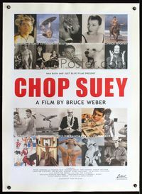 2x065 CHOP SUEY linen int'l one-sheet '01 Bruce Weber documentary about avant-garde photography!