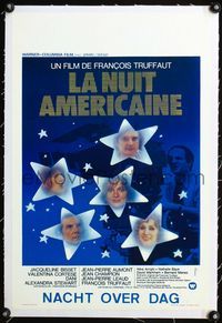 2y034 DAY FOR NIGHT linen Belgian '73 Francois Truffaut's La Nuit Americaine, Jacqueline Bisset