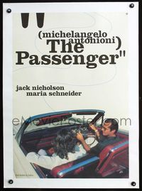 2z062 PASSENGER linen Japanese R96different image of Nicholson & Schneider in convertible, Antonioni
