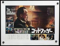 2z081 GODFATHER linen Japanese 14x20 '72 cool different image of Marlon Brando, Francis Ford Coppola