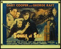 3a197 SOULS AT SEA style A 1/2sh R43 Gary Cooper holding Frances Dee, George Raft, Robert Cummings