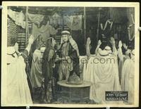 3b271 ARABIAN LOVE lobby card '22 sheik John Gilbert with pretty Barbara Bedford & praying Arabs!