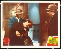 3b273 ASPHALT JUNGLE LC #5 '50 Sterling Hayden holds Brad Dexter's body as Sam Jaffe looks on!