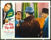 3b284 BIG TIP OFF movie lobby card '55 Richard Conte beaten by two tough guys!