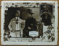 3b298 BREED OF MEN movie lobby card '19 two great images of tough cowboy William S. Hart!