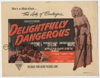 3b067 DELIGHTFULLY DANGEROUS TC R50 sexy Constance Moore is a slick chick lady of burlesque!