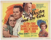 3b071 DOCTOR & THE GIRL title card '49 Glenn Ford, Janet Leigh, Charles Coburn, Gloria De Haven