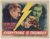 3b077 EVERYTHING IS THUNDER TC '36German Constance Bennett hides Allied soldier Douglass Montgomery