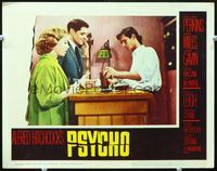 3b008 PSYCHO LC #4 '60 Alfred Hitchcock, Vera Miles & John Gavin at motel with Anthony Perkins!