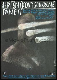 3c068 MEMOIRS OF A SINNER Czech 11x16 movie poster '87 Wojciech Has, cool artwork by Weber!