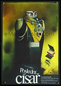 3c020 LAST EMPEROR Czech 23x33 poster '88 Bernardo Bertolucci, really cool different art by Vlach!