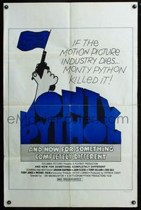 3d034 AND NOW FOR SOMETHING COMPLETELY DIFFERENT 1sh R70s Monty Python kills the motion picture!
