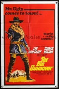3d070 BIG GUNDOWN one-sheet movie poster '66 La Resa Dei Conti, Lee Van Cleef as Mr Ugly!