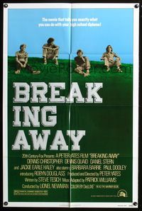 3d108 BREAKING AWAY one-sheet '79 Dennis Christopher, Dennis Quaid, Jackie Earle Haley, Daniel Stern