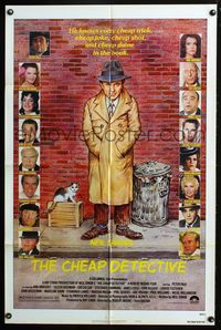 3d141 CHEAP DETECTIVE style B 1sheet '78 artwork of private eye Peter Falk, Ann-Margret, Neil Simon