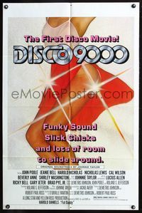 3d217 DISCO 9000 one-sheet poster '77 John Poole, sexy dancing girl, funky sound & slick chicks!