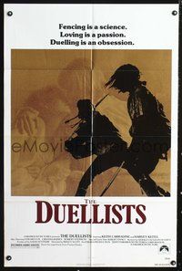 3d233 DUELLISTS one-sheet '77 Ridley Scott, Keith Carradine, Harvey Keitel, cool fencing image!