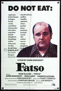 3d265 FATSO 1sheet '80 Dom DeLuise goes on a diet, hilarious best image, directed by Anne Bancroft!