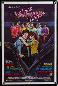 3d470 LAST AMERICAN VIRGIN one-sheet '82 Blondie, The Cars, Devo, teen comedy, see it or be it!