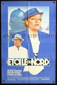 3d484 L'ETOILE DU NORD one-sheet poster '82 Simone Signoret, Philippe Noiret, cool Topazio art!
