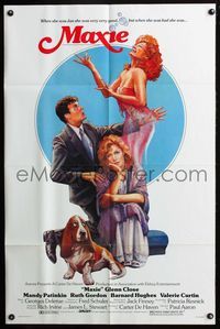 3d587 MAXIE one-sheet movie poster '85 Glenn Close, Mandy Patinkin, Ruth Gordon, cool art!