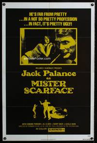 3d604 MISTER SCARFACE 1sheet '76 I Padroni Della Citta, Jack Palance in a not so pretty profession!