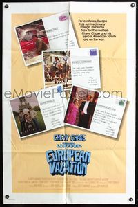 3d633 NATIONAL LAMPOON'S EUROPEAN VACATION int'l one-sheet poster '85 Chevy Chase, Beverly D'Angelo