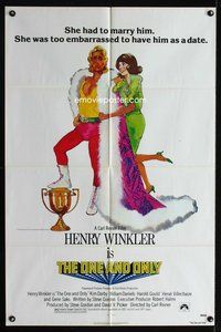 3d672 ONE & ONLY one-sheet movie poster '78 Henry Winkler, Herve Villechaize, Kim Darby, wrestling!
