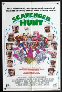 3d810 SCAVENGER HUNT teaser 1sheet '79 wacky comedy, Richard Benjamin, Ruth Gordon, Scatman Crothers