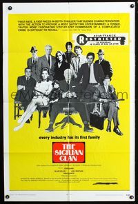 3d836 SICILIAN CLAN one-sheet movie poster '70 Jean Gabin, Alain Delon