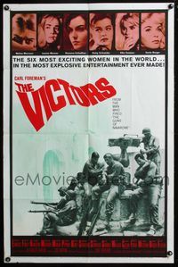 3d958 VICTORS one-sheet poster '64 Vince Edwards, Albert Finney, George Hamilton, Melina Mercouri