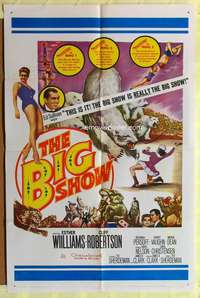 3e073 BIG SHOW one-sheet movie poster '61 Esther Williams, Cliff Robertson, plus Ed Sullivan!