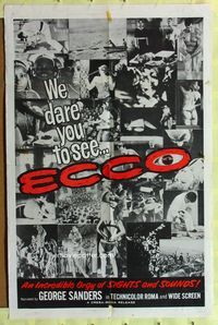 3e200 ECCO one-sheet poster '65 Mondo di Notte Numero 3, an incredible orgy of sights & sounds!