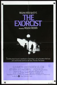 3e217 EXORCIST int'l 1sheet '74 William Friedkin, Max Von Sydow, classic from William Peter Blatty!