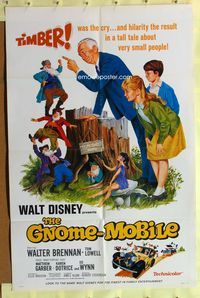 3e275 GNOME-MOBILE style B 1sh '67 Walt Disney fantasy, Walter Brennan, Tom Lowell, Matthew Garber