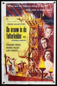 3e302 HAUNTED PALACE one-sheet movie poster '63 Vincent Price, Lon Chaney AIP horror thriller!
