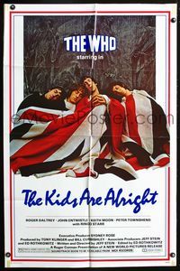 3e363 KIDS ARE ALRIGHT 1sheet '79 Jeff Stein, Roger Daltrey, Peter Townshend, The Who, rock & roll!