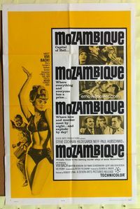 3e462 MOZAMBIQUE one-sheet poster '65 Africa, capital of Hell, where love and murder meet by night!